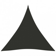 Parasolar, antracit, 3x3x3 m, tesatura oxford, triunghiular foto