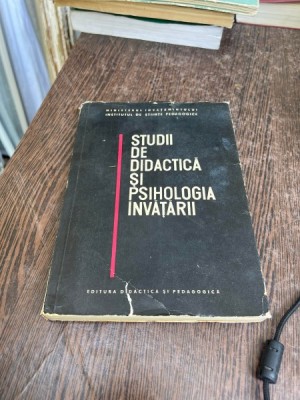 Studii de didactica si psihologia invatarii foto