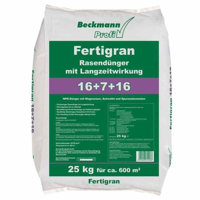 &Icirc;ngrășăm&acirc;nt Gazon cu Eliberare Prelungită 25kg, Mineral, NPK
