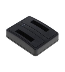 OTB Incarcator USB dublu compatibil cu Canon NB-6L negru foto