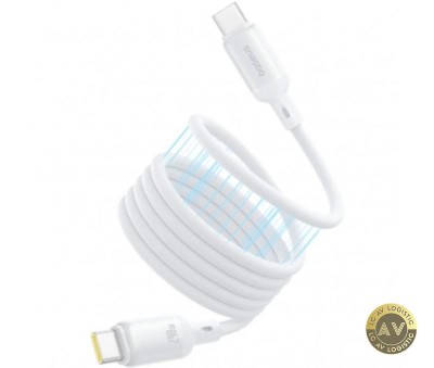 Cablu Date si Incarcare USB-C - USB-C Baseus PicoGo 240W 1m Alb P10376800211-00 foto