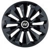 Set 4 capace roti Fox negru R14 pentru gama auto Hyundai, Autohelix MSA