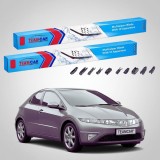 Ștergătoare Honda Civic VIII FN/FK Hatchback 2006-2011 | Set Față Flat Premium &ndash; TeamCar&reg;