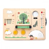 Set de joaca din lemn, Statia meteo educativa Tender Leaf Toys, 13 piese