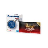 Pachet promo pentru bărbați: Capsule afrodisiace MARATON FORTE, 4 buc + Șervețel DIBLONG Delay Wipe, 1 buc