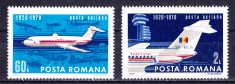 TSV$ - 1970 LP 722 50 ANI DE AVIATIE CIVILA IN ROMANIA MNH/** LUX foto