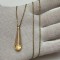LANT + PANDANTIV CRISTAL SWAROVSKI - Galben - Placat aur - Original