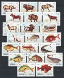 Oman (State of Oman) 1970 - Seria Dublă Completă &bdquo;Faună: Mamifere Sălbatice &amp; Pești Marini&rdquo; 20 Valori Ștampilat - Cod: -SW13