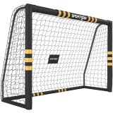 SPORTNOW Poartă de Fotbal Portabilă 240x85x160 cm cu Căptușeală din EPE, Alb | Aosom Romania