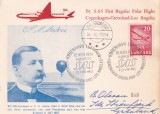 FILATELIE TEMATICA - PLIC DANEMARCA TEMATICA AVION AVIOANE, Stampilat