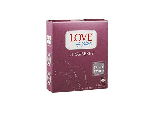 PREZERVATIVE LOVE PLUS STRAWBERRY 3BUC