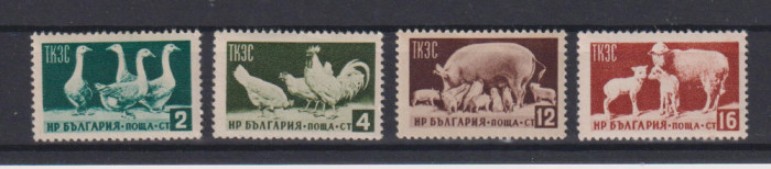 BULGARIA 1955 FAUNA MI.935-938 MNH