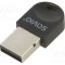 Adaptor BT USB A Bluetooth 5.3 SAVIO cu dioda LED neagra