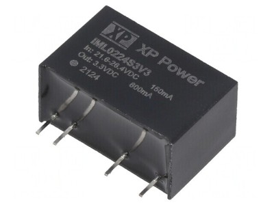 Convertor DC/DC 2W 24V la 3.3V 600mA foto