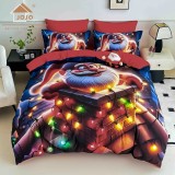Cumpara ieftin Lenjerie de pat de Craciun cu 6 Piese din finet, cu imprimare digitala 5D, Model JOJO8008