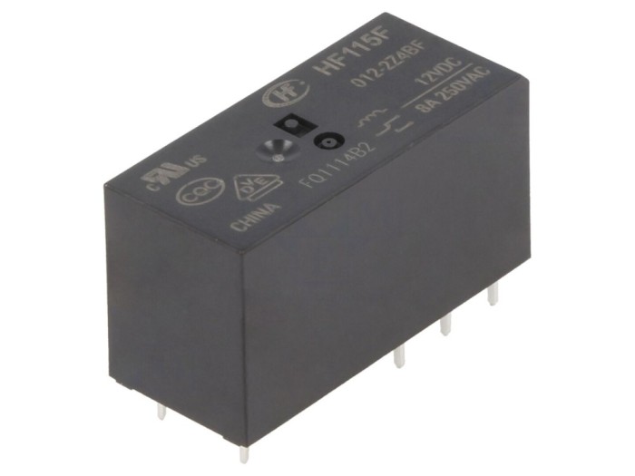 Releu Electromagnetic DPDT 12VDC 8A PCB