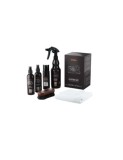 ADBL Leather Kit Curatare &amp; Intretinere Piele Auto: Solutie, Balsam, Perie, Laveta Microfibra, Parfum - Set 6 Produse