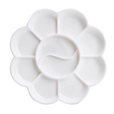 Paleta Pictura Mica, Deli, 1 Buc, Material Plastic, Accesorii Pictura, Paleta de Pictura Deli, Paleta Mica de Pictura Deli, Paleta de Pictura din Plas foto
