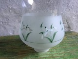Design / Vintage - Abajur model cu flori pentru lustra lampa veioza sau aplica !