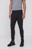 Under Armour pantaloni de trening Pique culoarea negru, neted