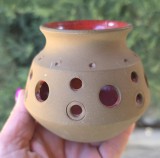 SUPORT VINTAGE PENTRU LUMANARE PASTILA DIN CERAMICA, SUEDIA