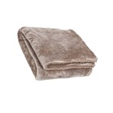 Patura decorativa, 160X130 cm, Maro, Poliester, ATU-088374, Oem