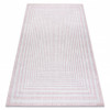 Covor SISAL SION labirint 22376 țesute plate roz / ecru, 120x170 cm