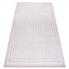 Covor SISAL SION labirint 22376 țesute plate roz / ecru, 120x170 cm