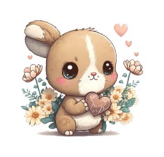 Sticker decorativ pentru copii Animalut, Multicolor, 53 cm, 5665ST foto