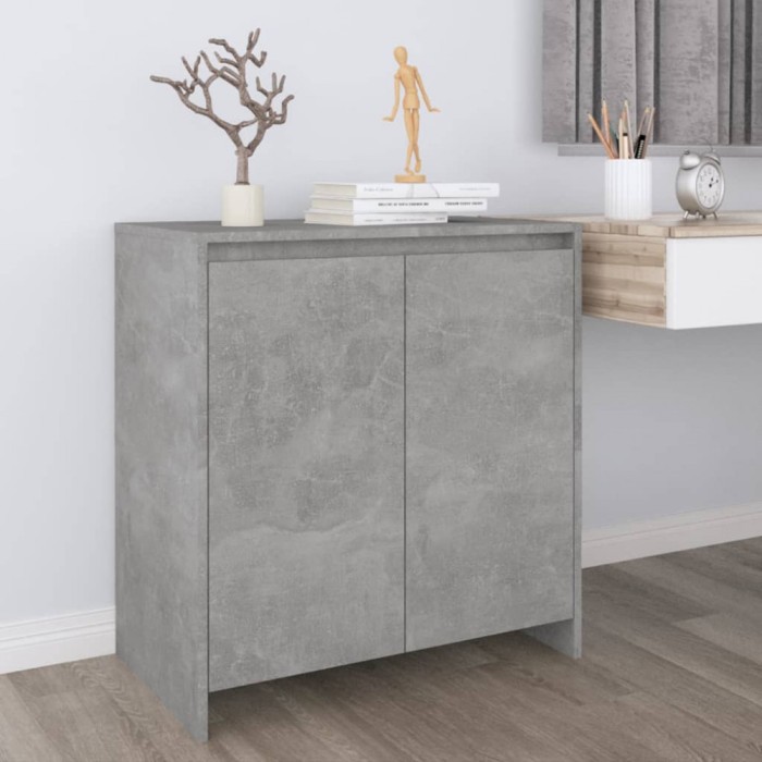 Servantă, gri beton, 70x41x75 cm, lemn prelucrat