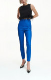 Pantaloni skinny fit, cu fermoar lateral, albastru, dama, Reserved