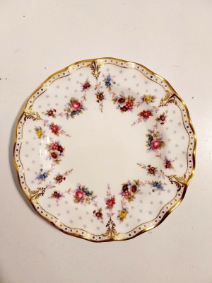 Farfurie portelan Royal Antoinette XLIV 20 cm English Bone China Crown Derby foto