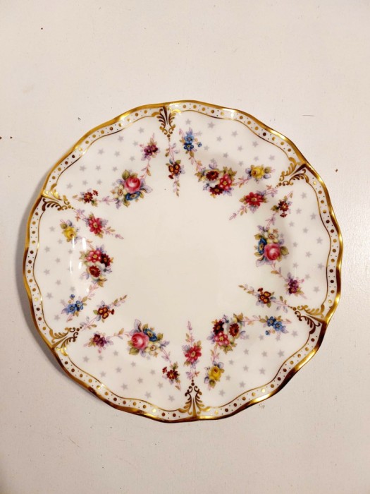 Farfurie portelan Royal Antoinette XLIV 20 cm English Bone China Crown Derby