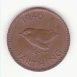 Marea Britanie 1 farthing 1946 - George VI with 'IND:IMP'