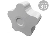 Buton de Reglare 40mm Capac Roșu
