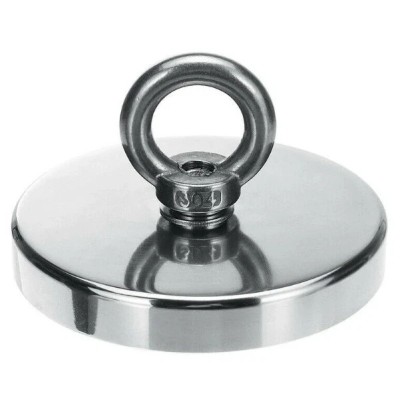 Magnet neodim oala D120 mm carlig inelar rotativ magnet fishing 480kg foto
