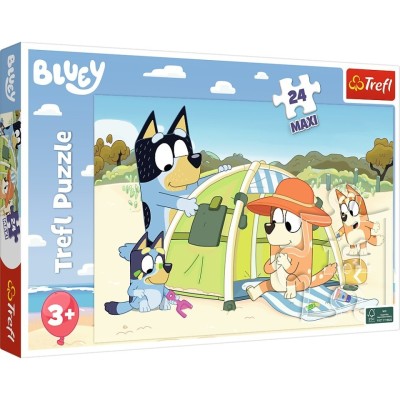 PUZZLE TREFL 24 MAXI BLUEY ZIUA CEA BUNA foto