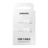 Cablu de date Samsung, USB Type C, 3A, 1m, White