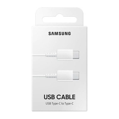 Cablu de date Samsung, USB Type C, 3A, 1m, White foto