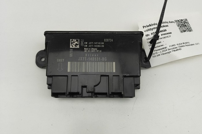 Modul de control ușă dreapta față FORD KUGA III DFK 2024 OEM: JX7T14F142BA,JX7T-14F142-BA 31024520