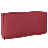 vidaXL Perna Pallet Roșie pentru Spătar 80 x 40 x 12 cm, din material Oxford