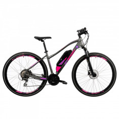 Bicicleta Electrica Afisport C17 - 28 Inch, S-M, Gri-Mov foto