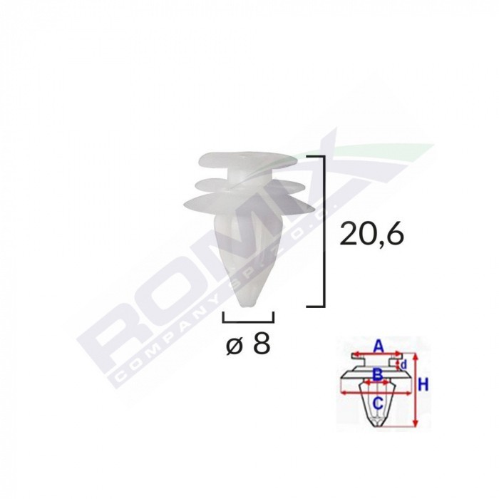 Set 10 clipsuri fixare BMW C60632