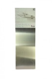 Raft decorativ, culoare argintiu, 60x20x2cm
