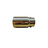 Ornament toba inox Premium, intrare 6.3 cm, lungime 13 cm, diametru exterior 7.5 cm Cod: 7100110 Automotive TrustedCars