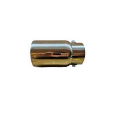 Ornament toba inox Premium, intrare 6.3 cm, lungime 13 cm, diametru exterior 7.5 cm Cod: 7100110 Automotive TrustedCars