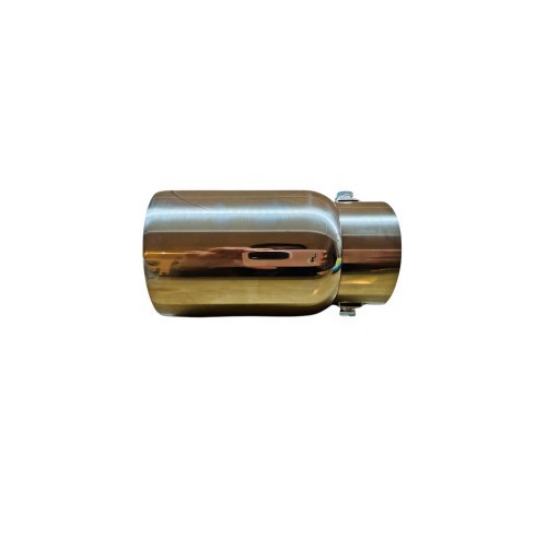 Ornament toba inox Premium, intrare 6.3 cm, lungime 13 cm, diametru exterior 7.5 cm Cod: 7100110 Automotive TrustedCars