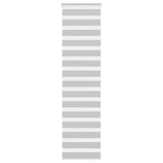 vidaXL Jaluzea tip zebra gri deschis lățime țesătură 60,9 cm poliester