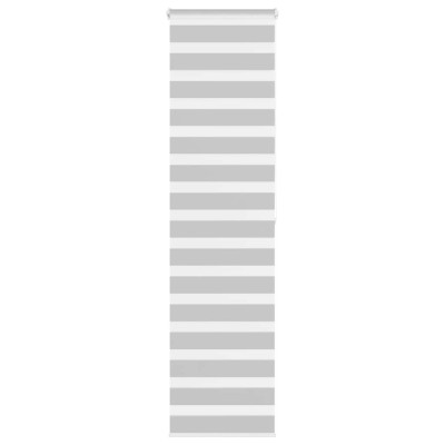 Jaluzea tip zebra gri deschis lățime țesătură 60,9 cm poliester foto