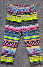Pantaloni colorati din bumbac, poliester si spandex, lungime 56 cm, noi